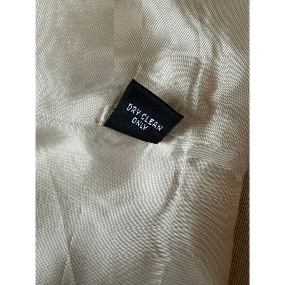 Linda Allard Ellen Tracy 100% Silk Pant Suit Champagne Gold Metallic 2pc Set 16 - Picture 8 of 16